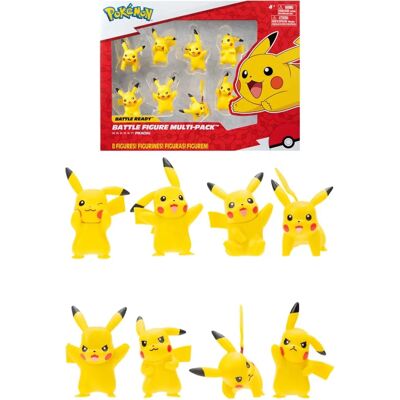 Jazwares Pikachu Vinyl Figuren Set - Pokémon Kampf Jazwares Pikachu Vinyl Figuren Set - Pokémon Kampf