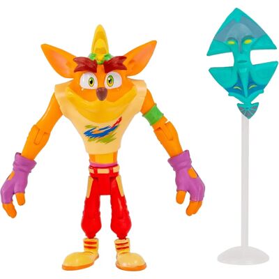 Figurina de acțiune Crash Bandicoot retro de la Bandai cu mască Ika Ika Figurina de acțiune Crash Bandicoot retro de la Bandai cu mască Ika Ika