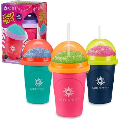 Bandai Chillfactor Slushy Maker - Blau, Rosa oder Grün - Wiederverwendbarer Strohhalm Bandai Chillfactor Slushy Maker - Blau, Rosa oder Grün - Wiederverwendbarer Strohhalm