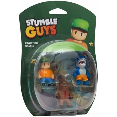 Bandai Stumble Guys - Figurines à collectionner 3 pack - Blister - Publicité Bandai Stumble Guys - Figurines à collectionner 3 pack - Blister - Publicité