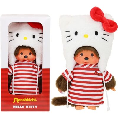 Jouet en peluche Bandai - Monchhichi Kiki x Hello Kitty Ver. 20cm - Publicité Jouet en peluche Bandai - Monchhichi Kiki x Hello Kitty Ver. 20cm - Publicité