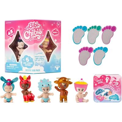 Bandai Bibi Chibis - Paket med 5 Figurer Bandai Bibi Chibis - Paket med 5 Figurer
