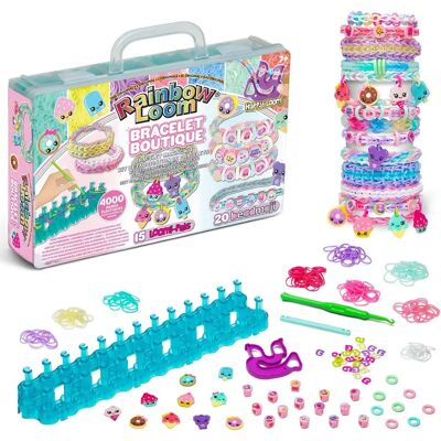 Coffret Rainbow Loom de Bandai - 4000 élastiques & Beadmojis - Enfants - Publicité Coffret Rainbow Loom de Bandai - 4000 élastiques & Beadmojis - Enfants - Publicité