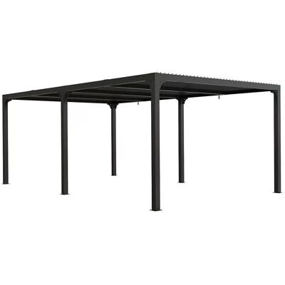 Pergola en Aluminium Ajustable Foresta - 21,52 m² - Lamas Manuelles - Couverture de Jardin - Publicité Pergola en Aluminium Ajustable Foresta - 21,52 m² - Lamas Manuelles - Couverture de Jardin - Publicité