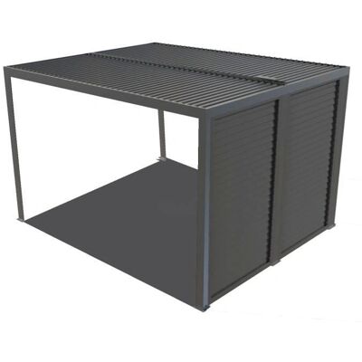 Caseta de jardín de aluminio Habrita con lamas ajustables - Caseta de jardín Caseta de jardín de aluminio Habrita con lamas ajustables - Caseta de jardín