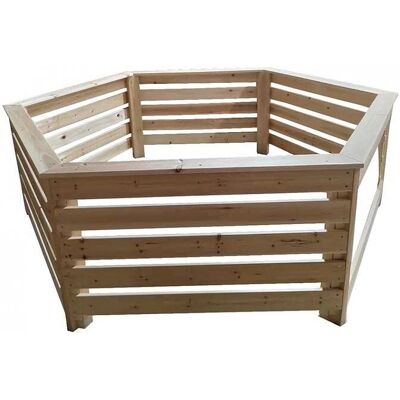 FORESTA HAB 2620 BN HABRITA - Pino naturale - Rivestimento esagonale in legno - Spa/piscina gonfiabile FORESTA HAB 2620 BN HABRITA - Pino naturale - Rivestimento esagonale in legno - Spa/piscina gonfiabile