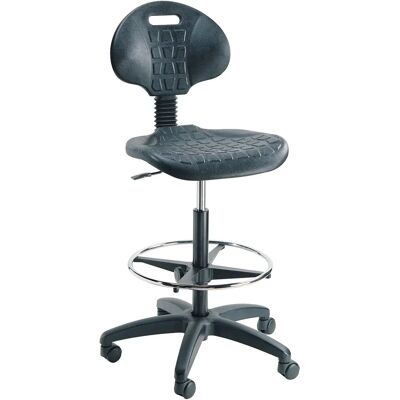 SETAM - Siège ergonomique d'atelier sur roulettes modèle haut - Chaise - Publicité SETAM - Siège ergonomique d'atelier sur roulettes modèle haut - Chaise - Publicité