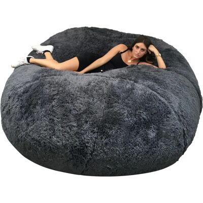 Bananair Pouf géant en fausse fourrure - Pouf 200cm, Gris - Détente, Revêtement - Publicité Bananair Pouf géant en fausse fourrure - Pouf 200cm, Gris - Détente, Revêtement - Publicité