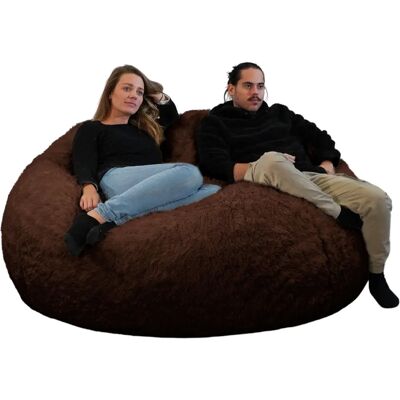 Bananair Pouf géant - Faux fourrure 160cm - Publicité Bananair Pouf géant - Faux fourrure 160cm - Publicité