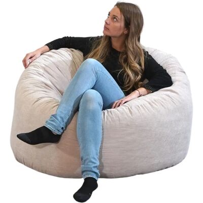 Bananair Pouf 100cm Beige - Pouf - Publicité Bananair Pouf 100cm Beige - Pouf - Publicité
