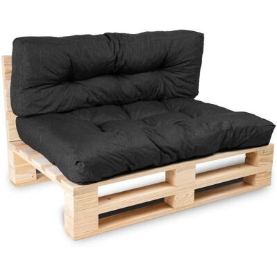 Coussins en polyester bananair pour palettes - Noir - Publicité Coussins en polyester bananair pour palettes - Noir - Publicité