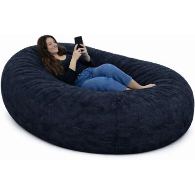 Bananair Modèle 160 cm Pouf Long en Fausse Fourrure Bleu Géant - Pouf - Publicité Bananair Modèle 160 cm Pouf Long en Fausse Fourrure Bleu Géant - Pouf - Publicité