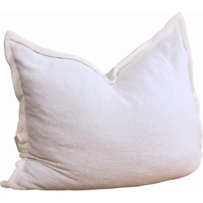 Bananair Pouf - Blanc - Rembourrage en mousse, Lavable en machine, Doux et chaud - Publicité Bananair Pouf - Blanc - Rembourrage en mousse, Lavable en machine, Doux et chaud - Publicité