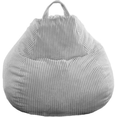 Pouf pera en flanelle bananair gris clair - Pouf - Publicité Pouf pera en flanelle bananair gris clair - Pouf - Publicité