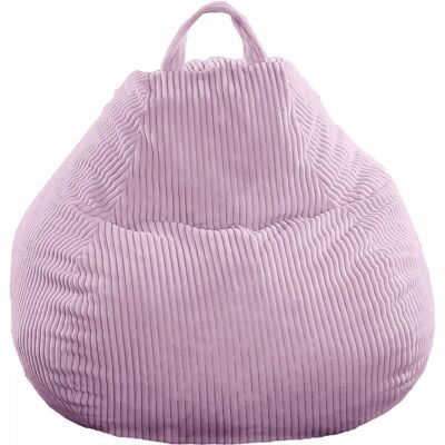 Bananair Pouf en Velours Froncé Rose - Tabouret - Publicité Bananair Pouf en Velours Froncé Rose - Tabouret - Publicité