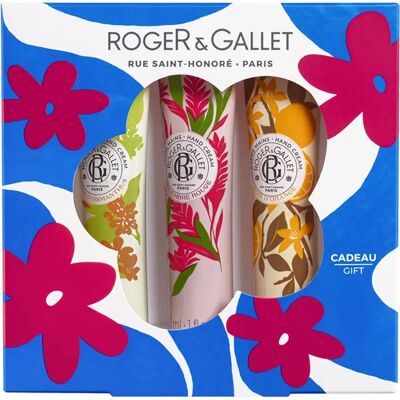 Ensemble de crèmes pour les mains Roger&gallet Fleur d’Osmanthus – Gingembre Rouge – Bois d’Orange Ensemble de crèmes pour les mains Roger&gallet Fleur d’Osmanthus – Gingembre Rouge – Bois d’Orange