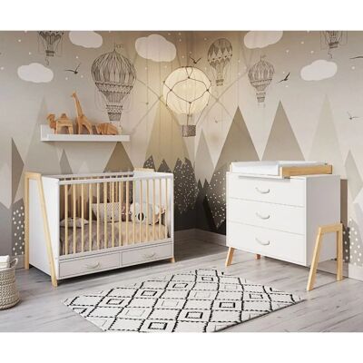 LIV - Evolution Bed - Blanc - 120x60 - Bed - Publicité LIV - Evolution Bed - Blanc - 120x60 - Bed - Publicité