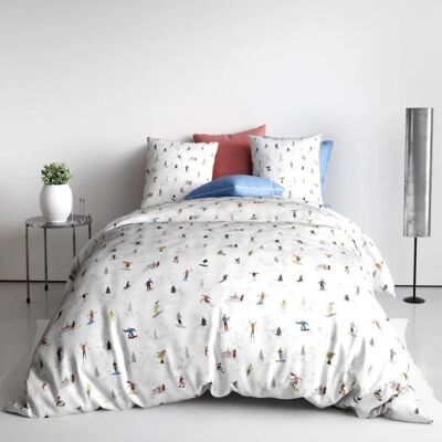 Housse De Rêve - 240x260 Skieur - 63x63 cm - Ensemble housse - Publicité Housse De Rêve - 240x260 Skieur - 63x63 cm - Ensemble housse - Publicité