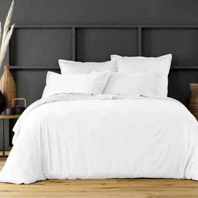 Housse De Rêve Blanc - Satin de Coton 240x260 - Housse de couette - Publicité Housse De Rêve Blanc - Satin de Coton 240x260 - Housse de couette - Publicité