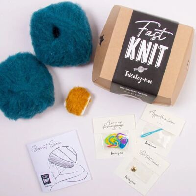 Mondial Tissus - Fast Knit bonnet - Knitting kit Mondial Tissus - Fast Knit bonnet - Knitting kit