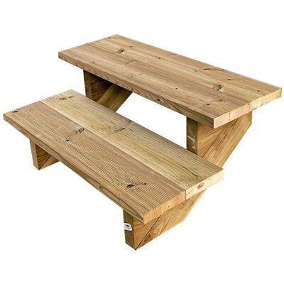 VINUOVO - Escalera exterior madera - 80cm - Außentreppen VINUOVO - Escalera exterior madera - 80cm - Außentreppen