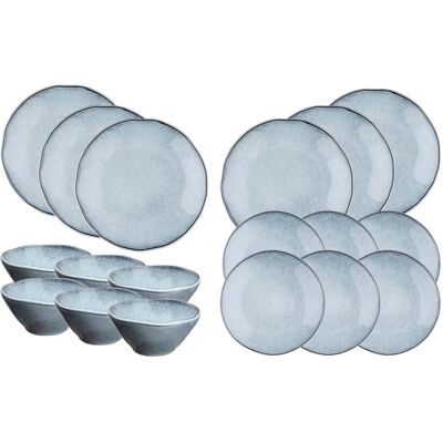 Björn Storm Grey Ensemble de Vaisselle 18 Pièces - Publicité Björn Storm Grey Ensemble de Vaisselle 18 Pièces - Publicité