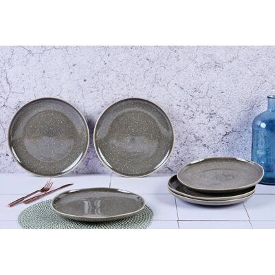 Björn - STELLAR - Ø27cm - Gris béton - Plate - Publicité Björn - STELLAR - Ø27cm - Gris béton - Plate - Publicité