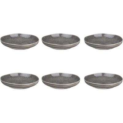 Björn Stellar Grijze Beton Diepe Borden 22,5cm - 6 stuks Björn Stellar Grijze Beton Diepe Borden 22,5cm - 6 stuks
