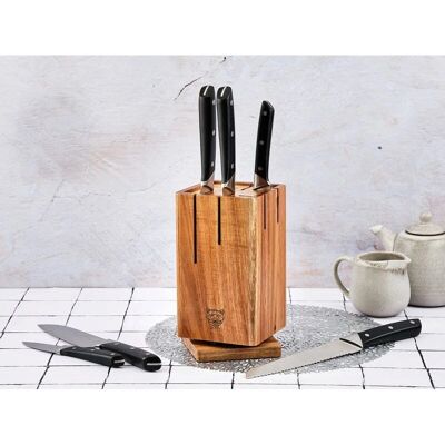 Ensemble de couteaux Björn Erling Skagen - Acier inoxydable satiné et noir - 7 pièces - Publicité Ensemble de couteaux Björn Erling Skagen - Acier inoxydable satiné et noir - 7 pièces - Publicité