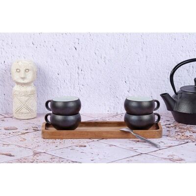Ensemble de Tasses à Café GOURMET ONYX - 12cl, 4 pièces - Publicité Ensemble de Tasses à Café GOURMET ONYX - 12cl, 4 pièces - Publicité