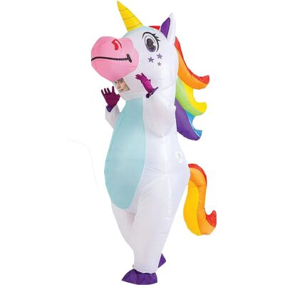 Costume gonflable de licorne arc-en-ciel Original Cup - Costumes - Publicité Costume gonflable de licorne arc-en-ciel Original Cup - Costumes - Publicité