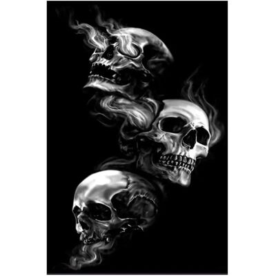 Mani Textile Skull Indoor Teppich - Schwarz - 120x180cm - Teppich Mani Textile Skull Indoor Teppich - Schwarz - 120x180cm - Teppich