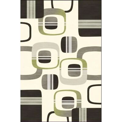Gulli Grüner Geometrischer Polyester Teppich - Indoor Rug 160x230cm Gulli Grüner Geometrischer Polyester Teppich - Indoor Rug 160x230cm