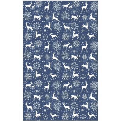 Tapis de Noël Mani Textile - Bleu - 50x80cm - Tapis d'intérieur - Publicité Tapis de Noël Mani Textile - Bleu - 50x80cm - Tapis d'intérieur - Publicité
