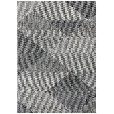 Tappeto Geometrico Grigio MIRAN di Mani Textile - 80x150cm Tappeto Geometrico Grigio MIRAN di Mani Textile - 80x150cm