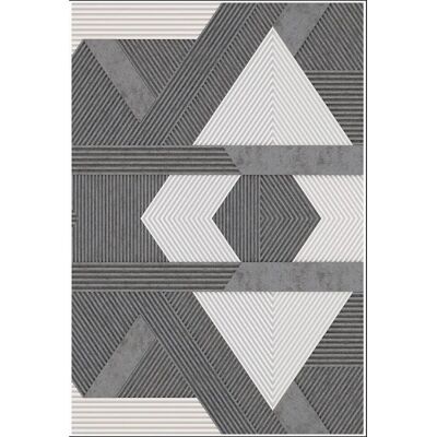 Mani Textile ZINO Vardagsrumsmatta - Geometriska mönster, grå Mani Textile ZINO Vardagsrumsmatta - Geometriska mönster, grå