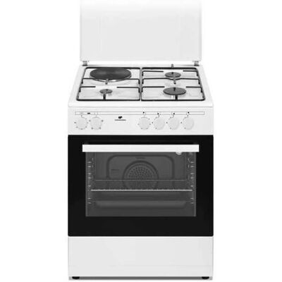 Continental Edison CECM60FCW - Cuisinière mixte gaz et électrique - Blanc - Publicité Continental Edison CECM60FCW - Cuisinière mixte gaz et électrique - Blanc - Publicité