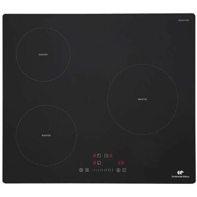 Piastra a induzione Continental Edison 3 zone - 59x52cm - Nero Piastra a induzione Continental Edison 3 zone - 59x52cm - Nero
