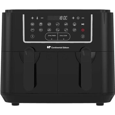 Friteuse Sans Huile Continental Edison Noir 2400 W 9 L - Maison - Publicité Friteuse Sans Huile Continental Edison Noir 2400 W 9 L - Maison - Publicité