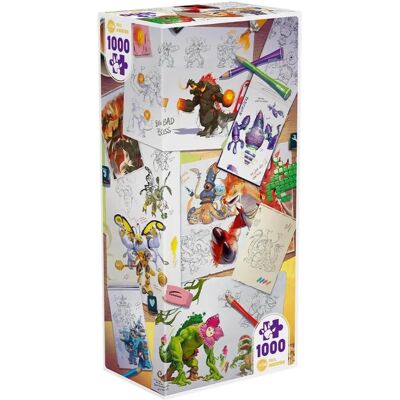 Iello Puzzle - Making of Monsters - 1000 Teile Iello Puzzle - Making of Monsters - 1000 Teile