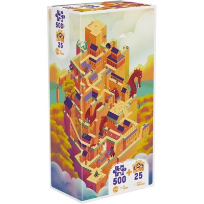 IELLO Donjon Puzzle - Chateau - 500 Stück - Puzzlespiel IELLO Donjon Puzzle - Chateau - 500 Stück - Puzzlespiel