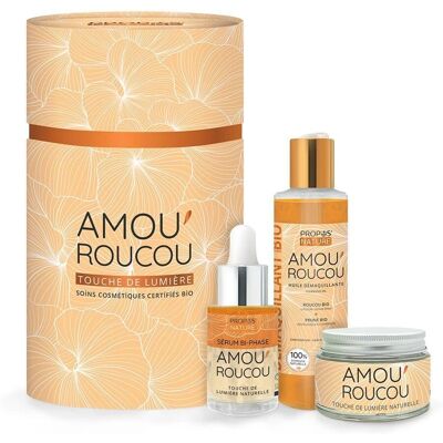 Ensemble de Soins Bio Propos'Nature Amou'Roucou - Éclat de la Peau - Publicité Ensemble de Soins Bio Propos'Nature Amou'Roucou - Éclat de la Peau - Publicité