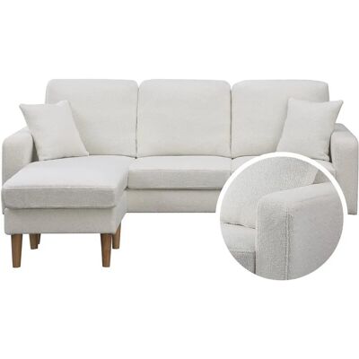 HABITAT ET JARDIN Rozkładana sofa narożna Gabby - 3 miejsca - Biały HABITAT ET JARDIN Rozkładana sofa narożna Gabby - 3 miejsca - Biały