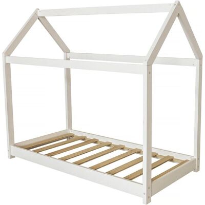Habitat et Jardin Børne hytte seng - Hvid - 140x70cm - Børn Habitat et Jardin Børne hytte seng - Hvid - 140x70cm - Børn