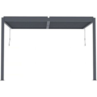 Habitat et Jardin Windsor Bioclimatische Pergola - 3x4m - Antraciet Habitat et Jardin Windsor Bioclimatische Pergola - 3x4m - Antraciet