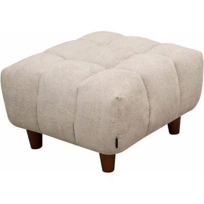 Canapé Palozi - Pouf 'Matignon' - 70x70x46cm - Beige - Publicité Canapé Palozi - Pouf 'Matignon' - 70x70x46cm - Beige - Publicité