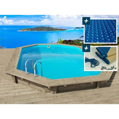 Habitat et Jardin Miami 130 Holzpool - 4,86x3,36m - Blasen- & Winterabdeckungen Habitat et Jardin Miami 130 Holzpool - 4,86x3,36m - Blasen- & Winterabdeckungen