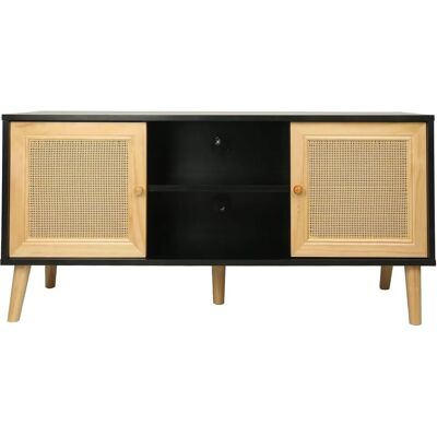 Meuble TV Iguana de Palozi Home - Noir - Design Scandinave - Publicité Meuble TV Iguana de Palozi Home - Noir - Design Scandinave - Publicité