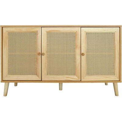 Buffet Beige 120x40x71.5cm Palozi Home - Style Vintage Naturel - Publicité Buffet Beige 120x40x71.5cm Palozi Home - Style Vintage Naturel - Publicité