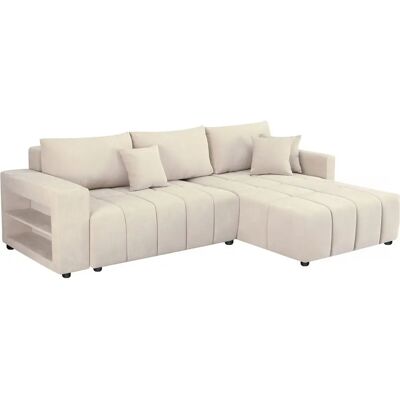 Canapé d'angle convertible Trocadero Beige Palozi - Publicité Canapé d'angle convertible Trocadero Beige Palozi - Publicité